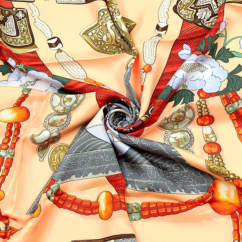 Hermes Scarf "Tibet" by Caty Latham 90cm Silk | Carre Foulard