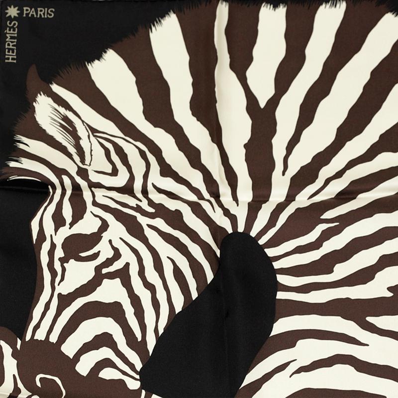 Hermes Scarf "Zebra Pegasus" by Alice Shirley 90cm Silk | Carre Foulard