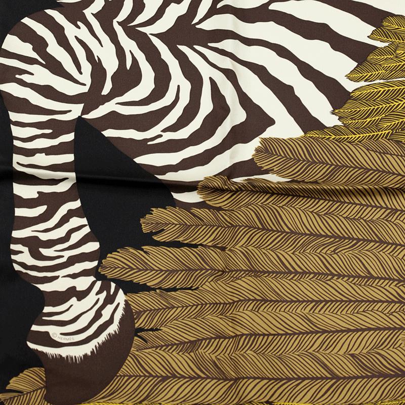 Hermes Scarf "Zebra Pegasus" by Alice Shirley 90cm Silk | Carre Foulard