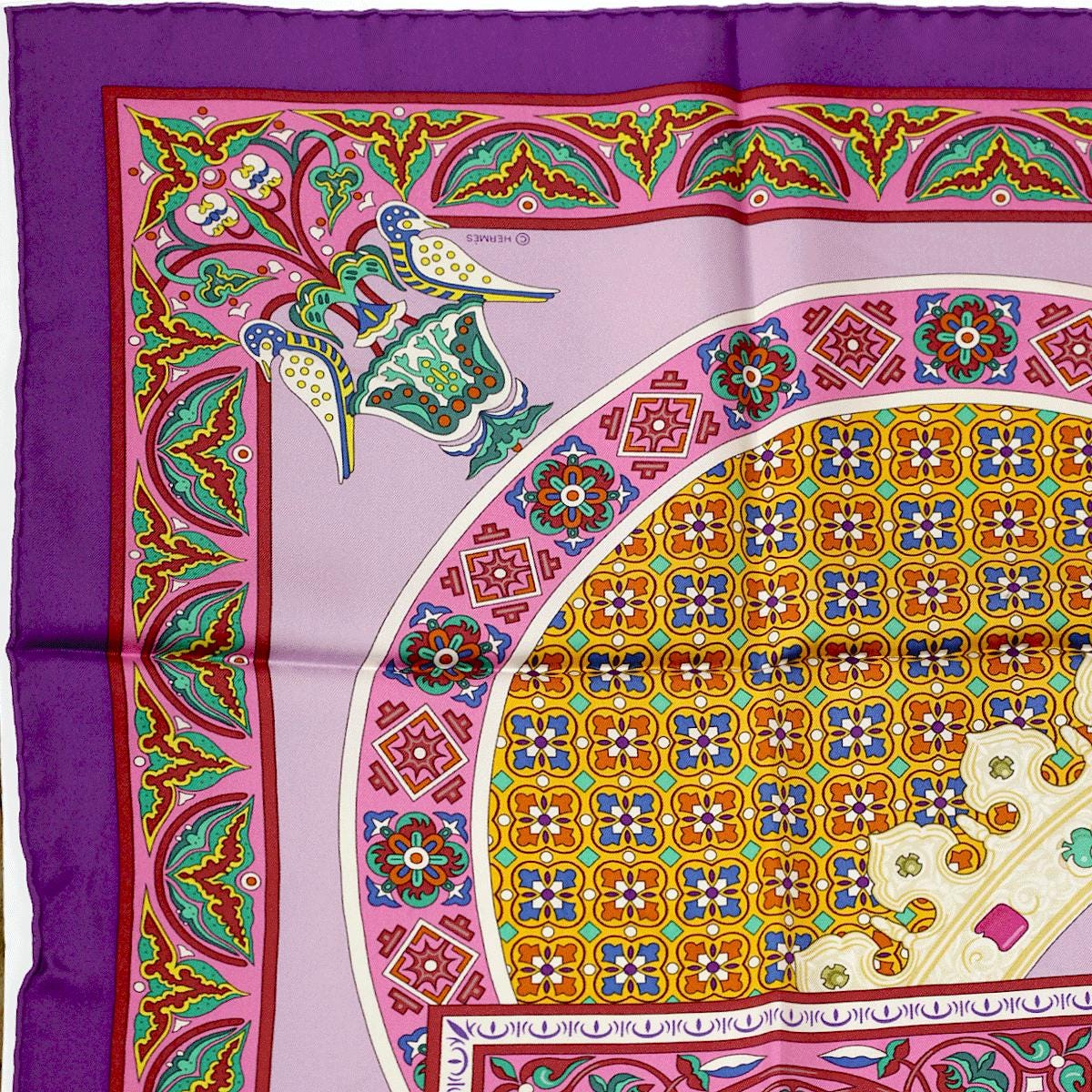 Hermes Scarf "Ciels Byzantins" by Julia Abadie 90cm Silk | Carre Foulard
