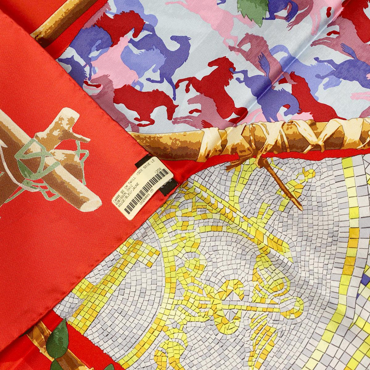 Hermes Scarf "Robinson Chic" by Benoit Pierre Emery 90cm Silk | Carre Foulard