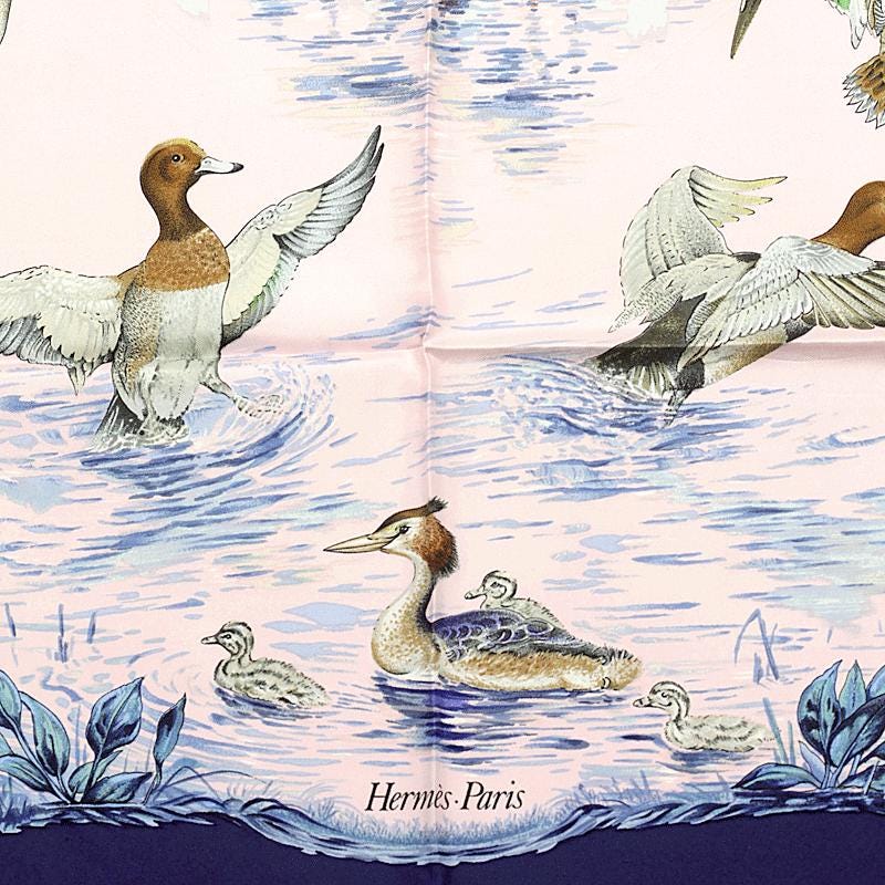 Hermes Scarf "Halte en Camargue" by Robert Dallet 90cm Silk