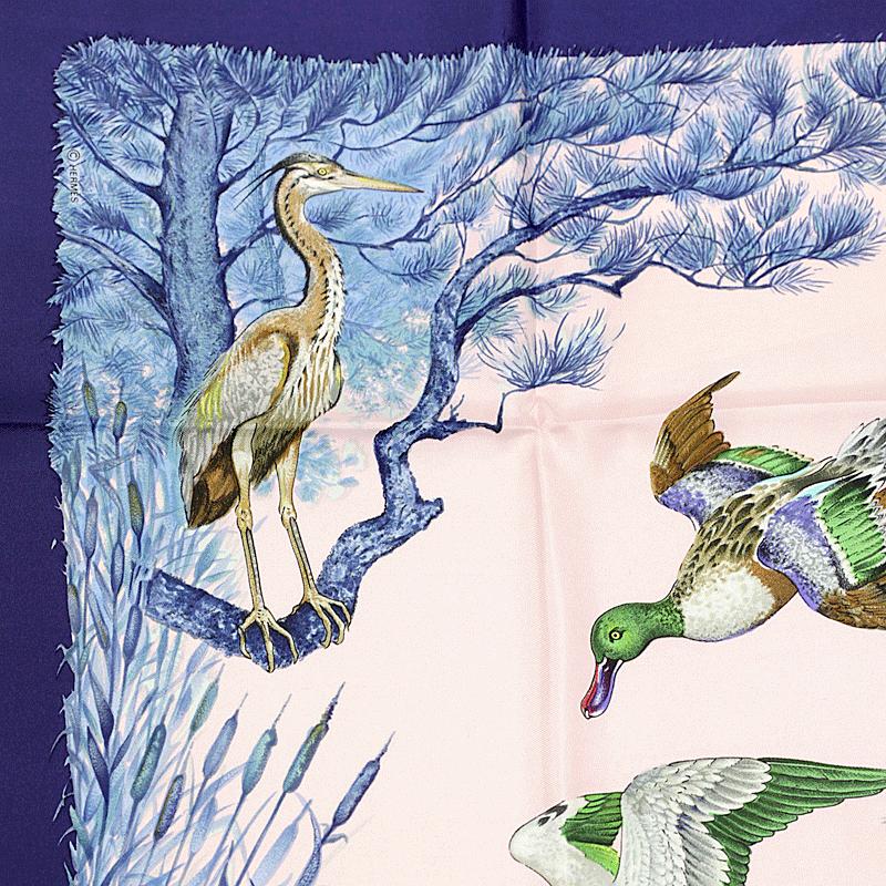 Hermes Scarf "Halte en Camargue" by Robert Dallet 90cm Silk
