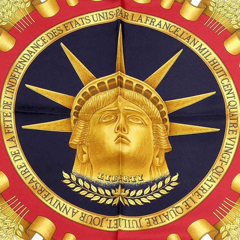 Hermes Scarf "Liberty" by Joachim Metz 90cm Silk | Carre Foulard