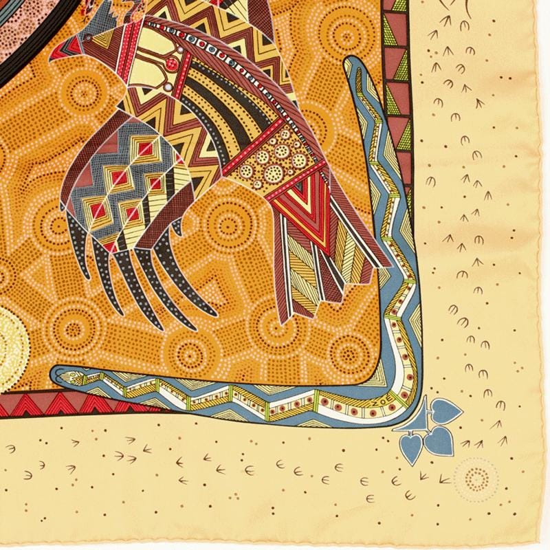Hermes Scarf "Reve d'Australie" by Zoe Pauwels 90cm Silk | Carre Foulard