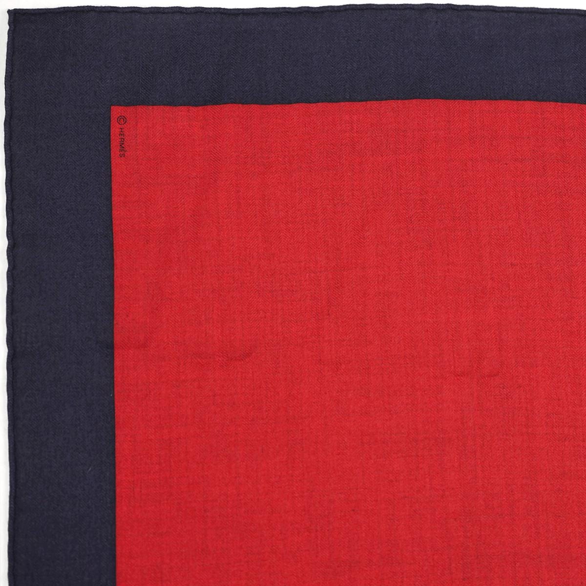 Hermes Cashmere Shawl 140cm "Chevaux au Prè" by Jean-Louis Sauvat | Scarf Carre Foulard