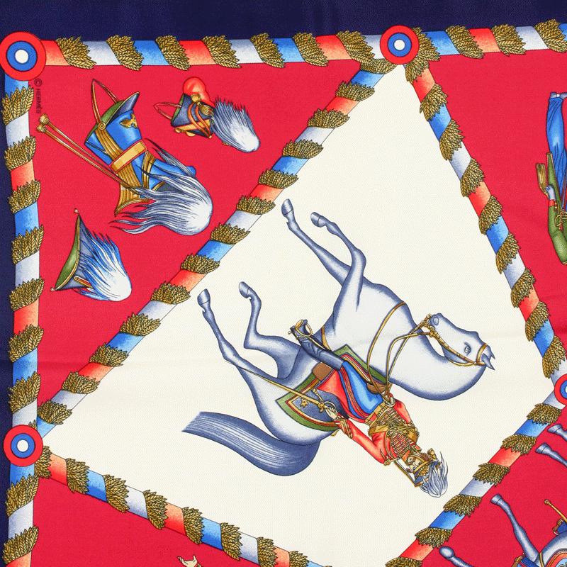 Hermes Scarf "L'Armee Imperiale Russe de 1816 A 1916" by Michel Duchene 90cm Silk | Carre