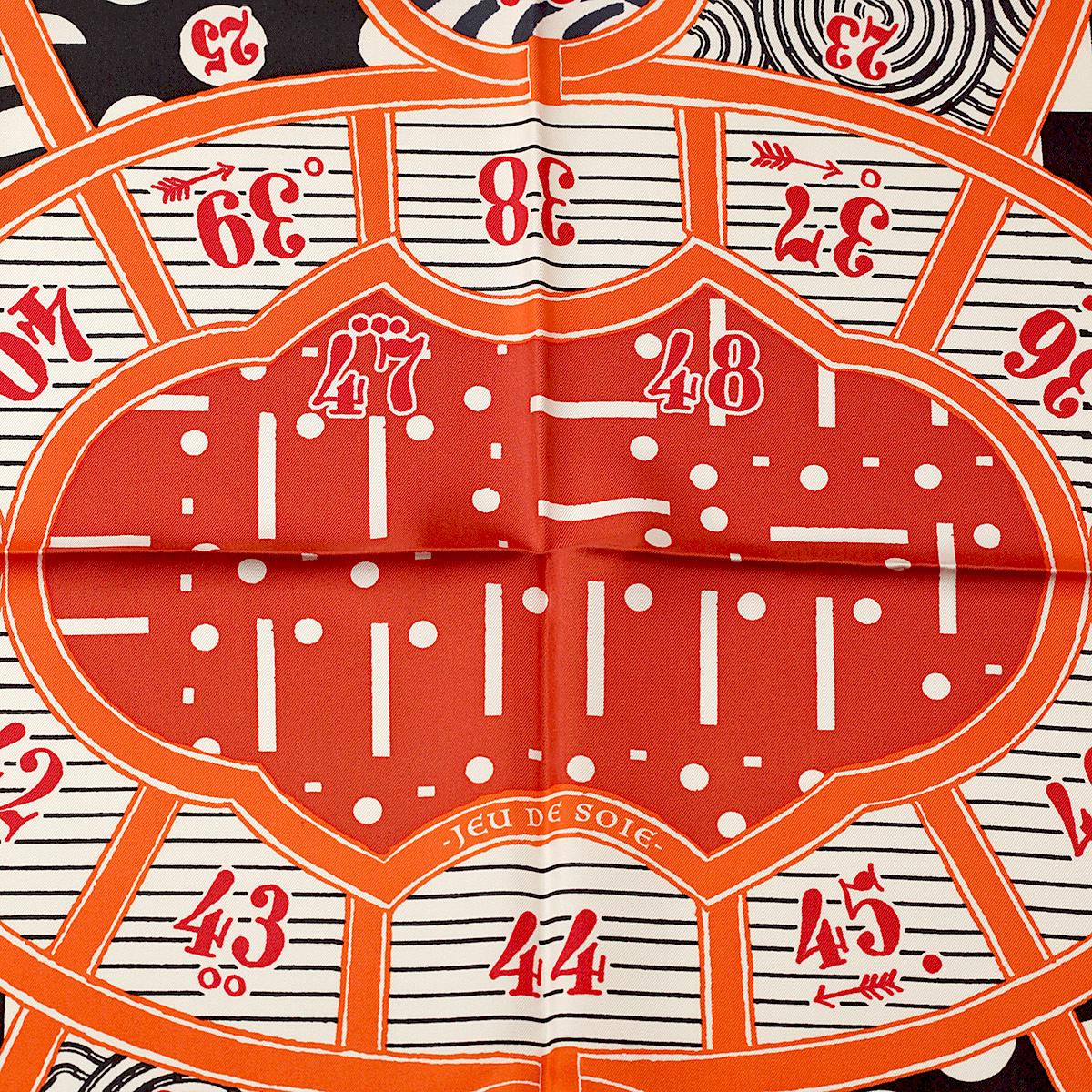 Hermes Scarf "Jeu de Soie" by Giancarlo Pagni 90cm Silk | Foulard Carre