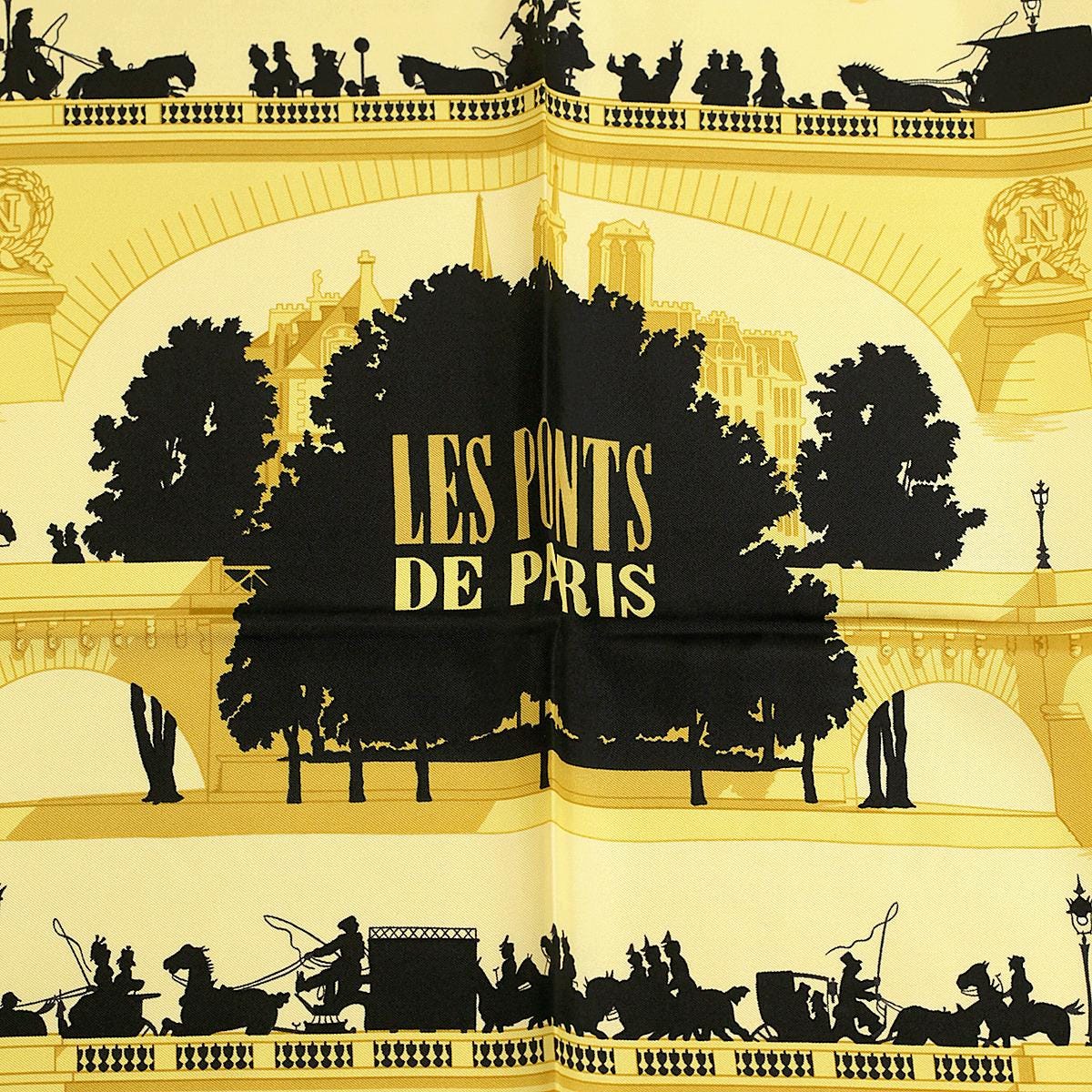 Hermes Scarf "Les Ponts de Paris" by Hugo Grygkar 90cm Silk | Carre Foulard