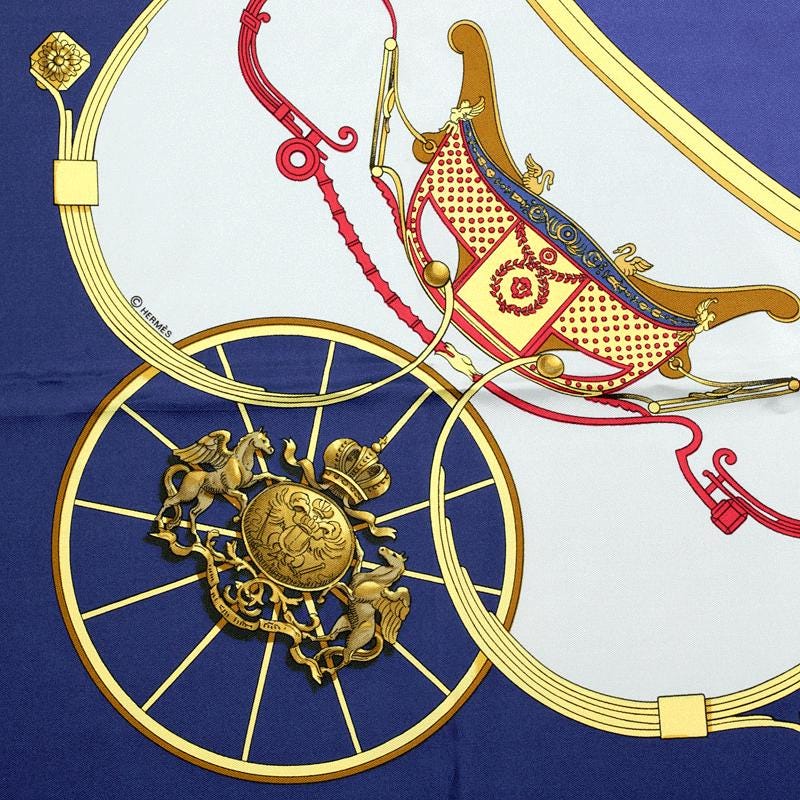 Hermes Scarf "Springs" by Philippe Ledoux 90cm Silk | Foulard Carre