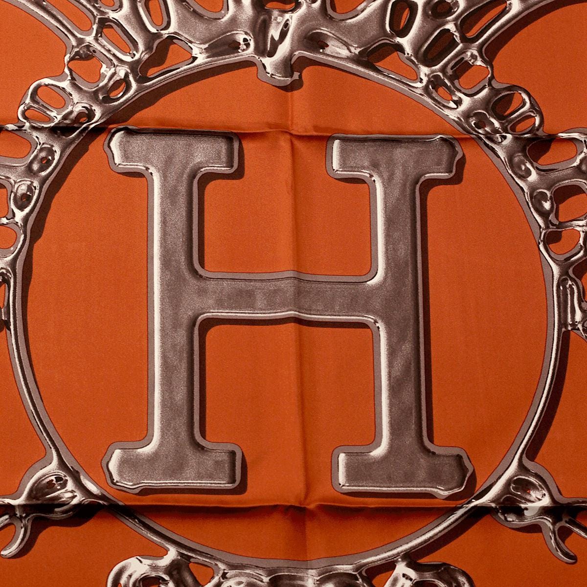 Hermes Scarf "Vif Argent" by Dimitri Rybaltchenko 90cm Silk | Carre Foulard