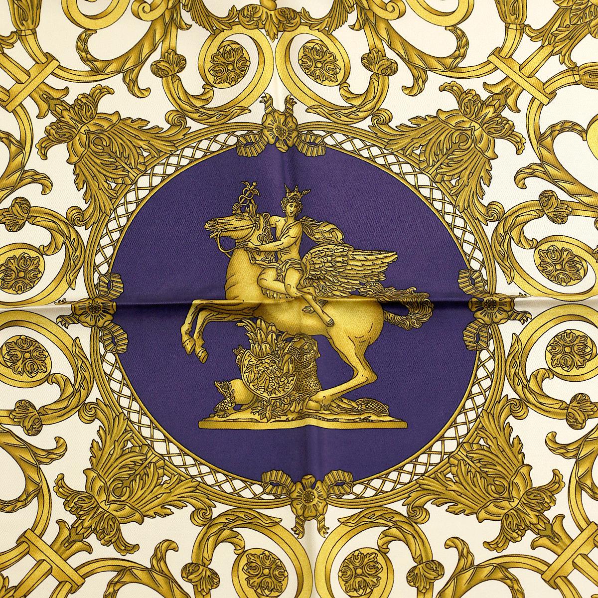 Hermes Scarf "Tuileries" by Joachim Metz Vintage 90cm Silk | Carre Foulard