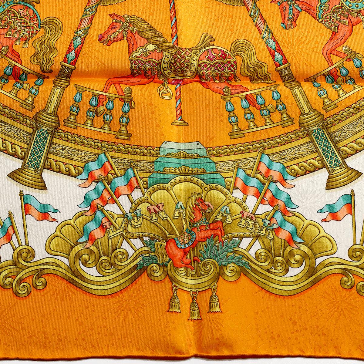 Hermes Scarf "Luna Park" by Joachim Metz 90cm Silk Jacquard | Carre Foulard