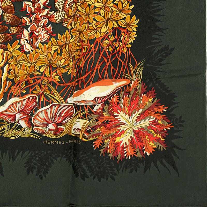 Hermes Scarf "L'Ile Deserte" by Annie Faivre 90cm Silk | Carre Foulard