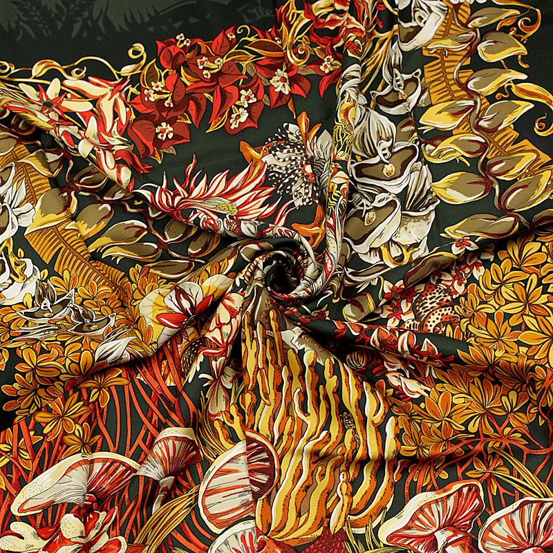Hermes Scarf "L'Ile Deserte" by Annie Faivre 90cm Silk | Carre Foulard