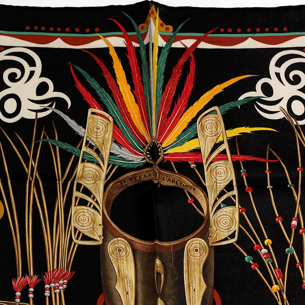 Hermes Scarf "Le Regard de l’Arctique" by Antoine Tzapoff 90cm Silk | Carre Foulard