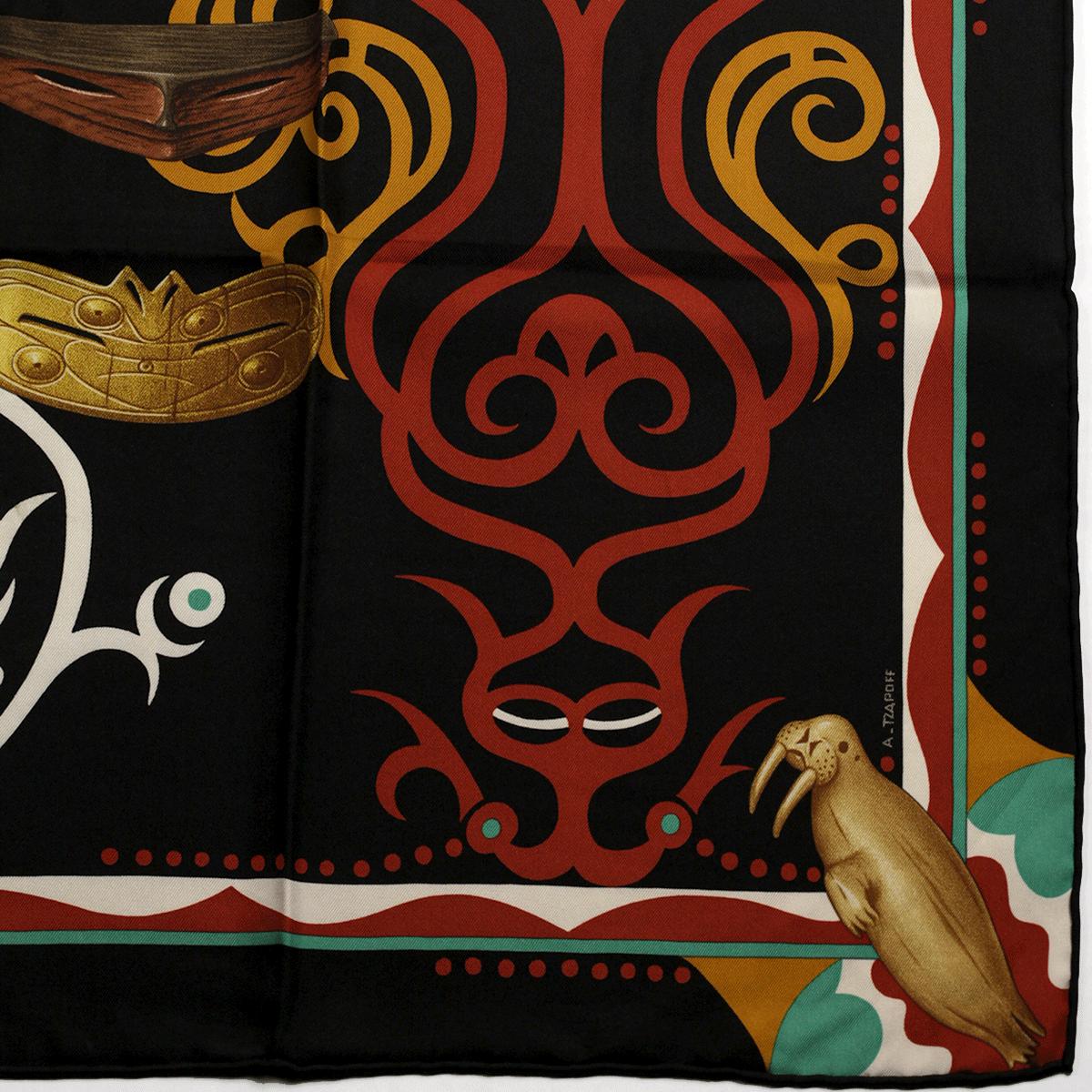 Hermes Scarf "Le Regard de l’Arctique" by Antoine Tzapoff 90cm Silk | Carre Foulard
