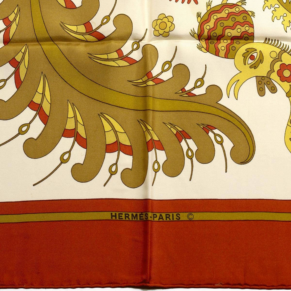 Hermes Scarf "Skyros" by Julia Abadie 90cm Silk | Foulard Carre