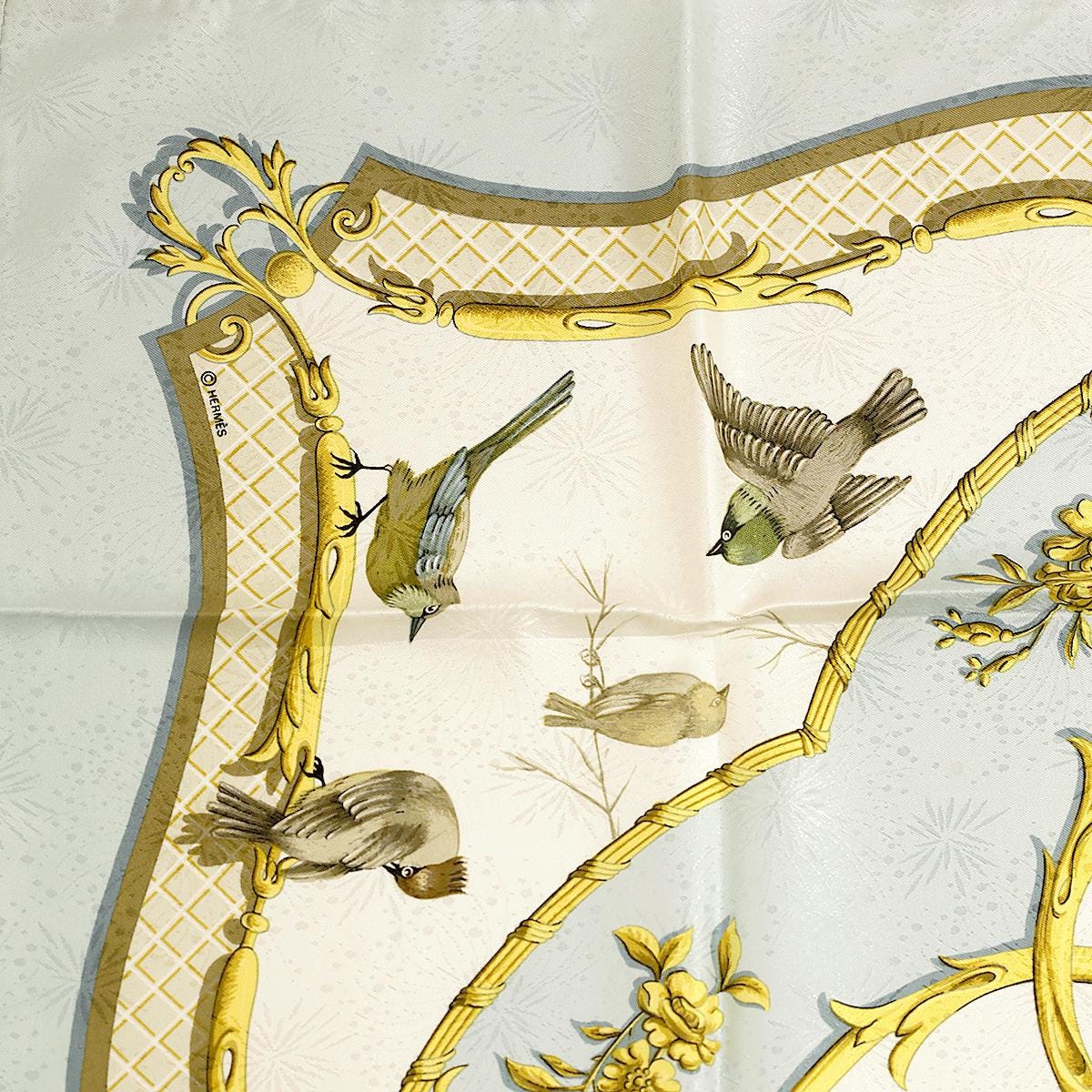 Hermes Scarf "La Cle des Champs" by Francoise Faconnet 90cm Silk Jacquard | Carre Foulard