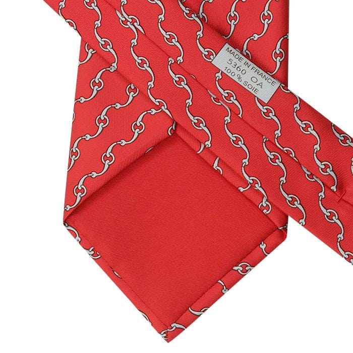 Hermes Men's Silk Tie Equestrian Geometric Pattern 5360 | Necktie Cravate NWT