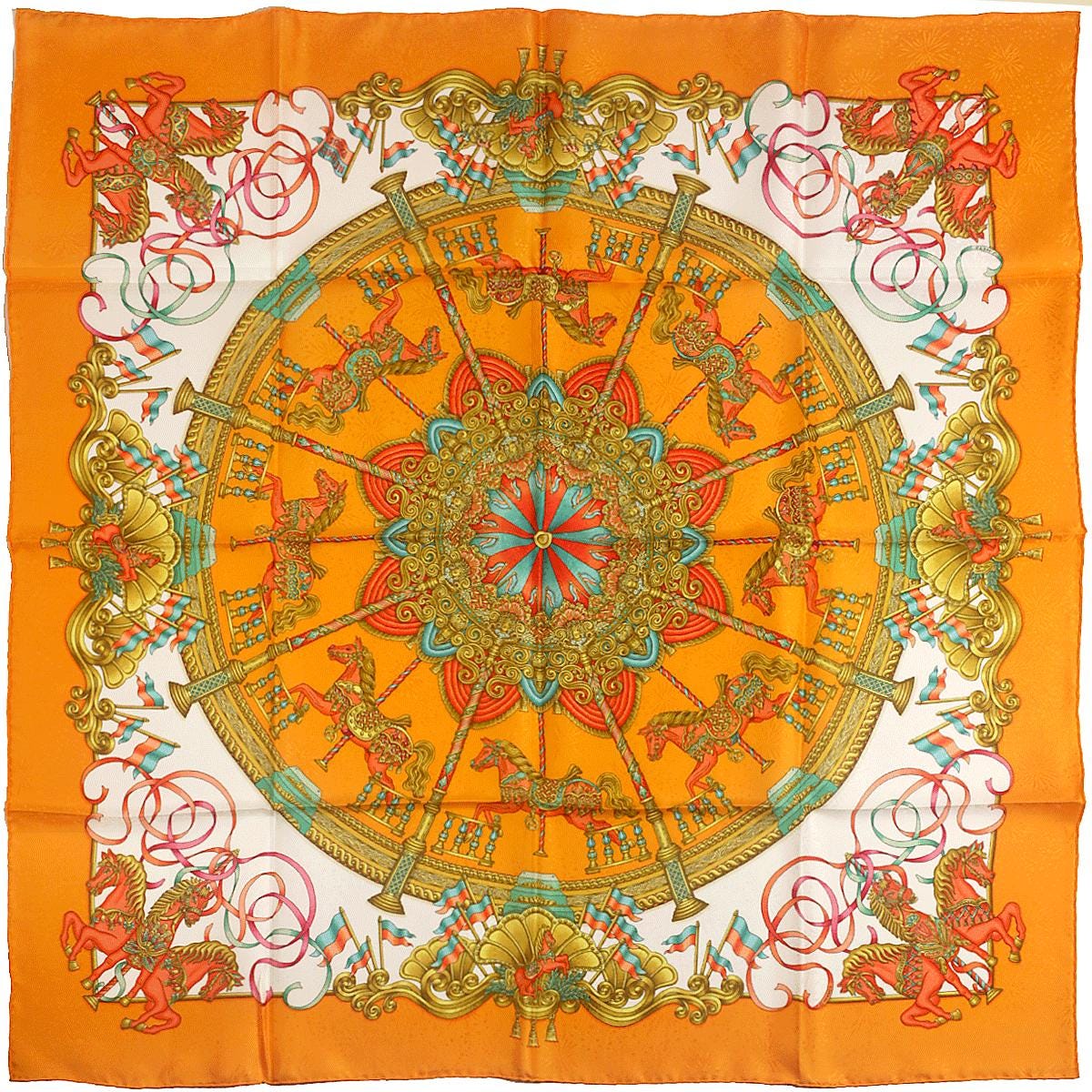 Hermes Scarf "Luna Park" by Joachim Metz 90cm Silk Jacquard | Carre Foulard