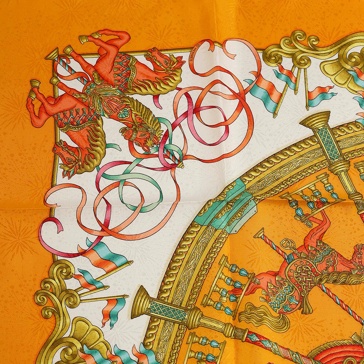 Hermes Scarf "Luna Park" by Joachim Metz 90cm Silk Jacquard | Carre Foulard