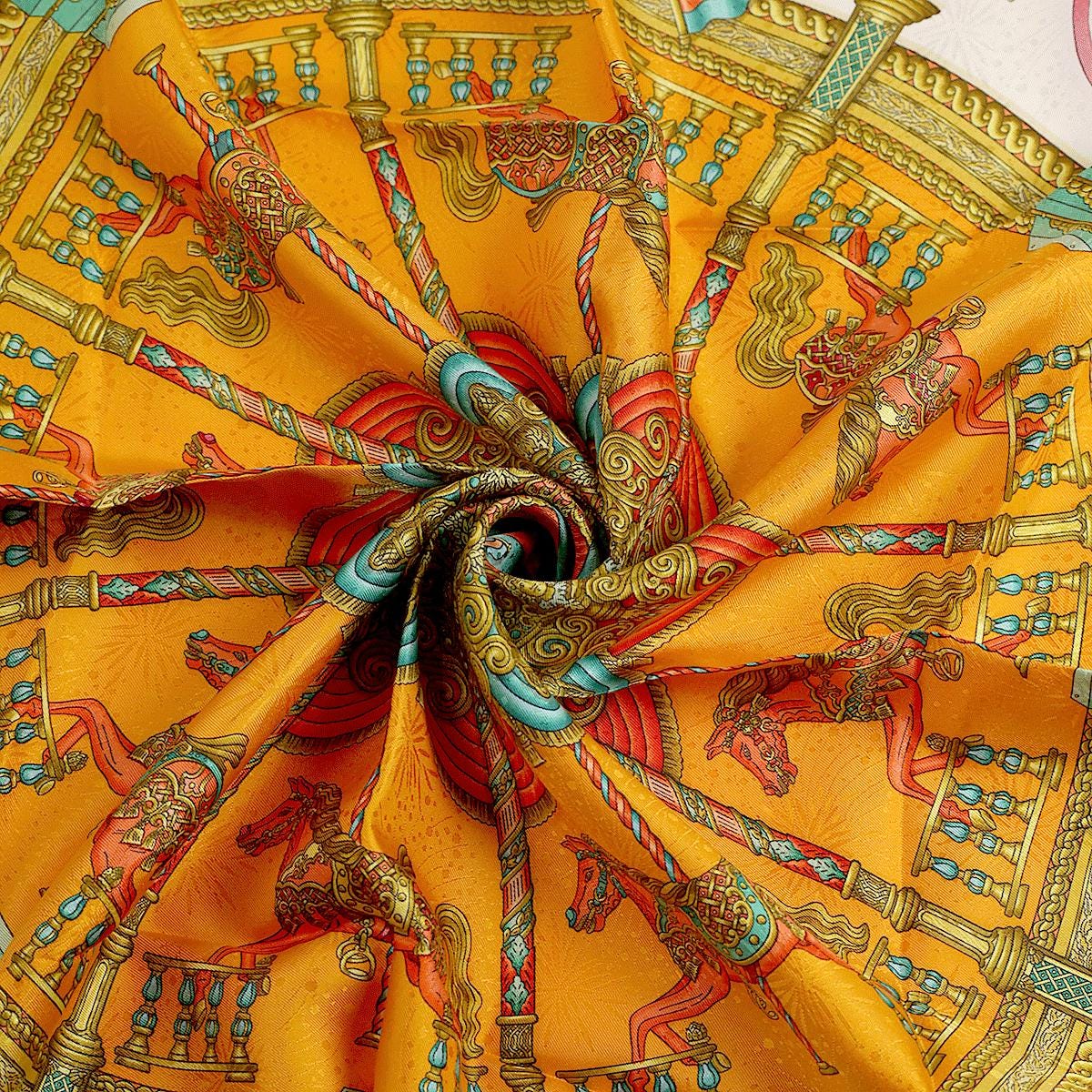 Hermes Scarf "Luna Park" by Joachim Metz 90cm Silk Jacquard | Carre Foulard