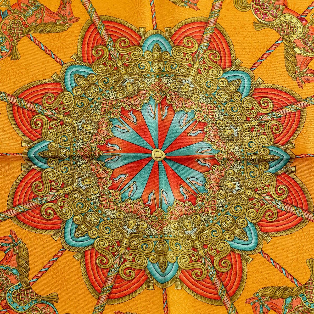 Hermes Scarf "Luna Park" by Joachim Metz 90cm Silk Jacquard | Carre Foulard