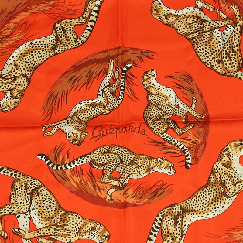 Hermes Scarf "Guepards" by Robert Dallet 90cm Silk | Carre Foulard