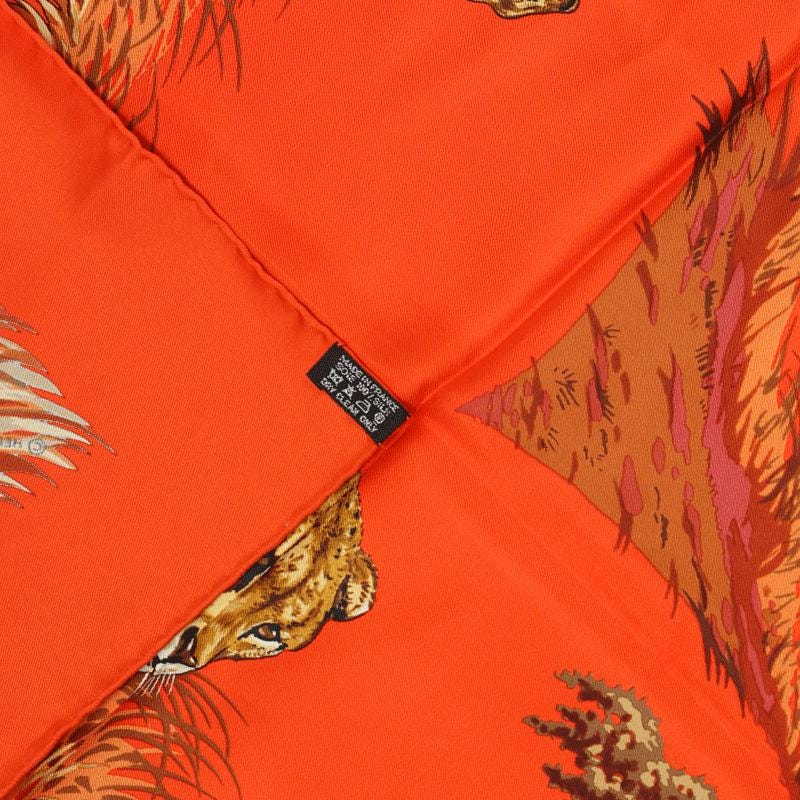 Hermes Scarf "Guepards" by Robert Dallet 90cm Silk | Carre Foulard