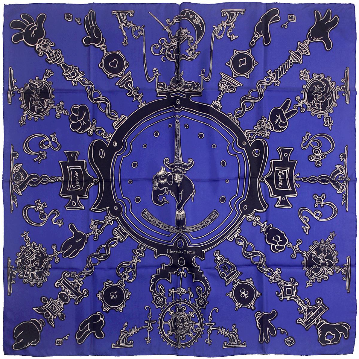 Hermes Scarf "Serio Ludere" by Nicolas Buffe 90cm Silk | Carre Foulard