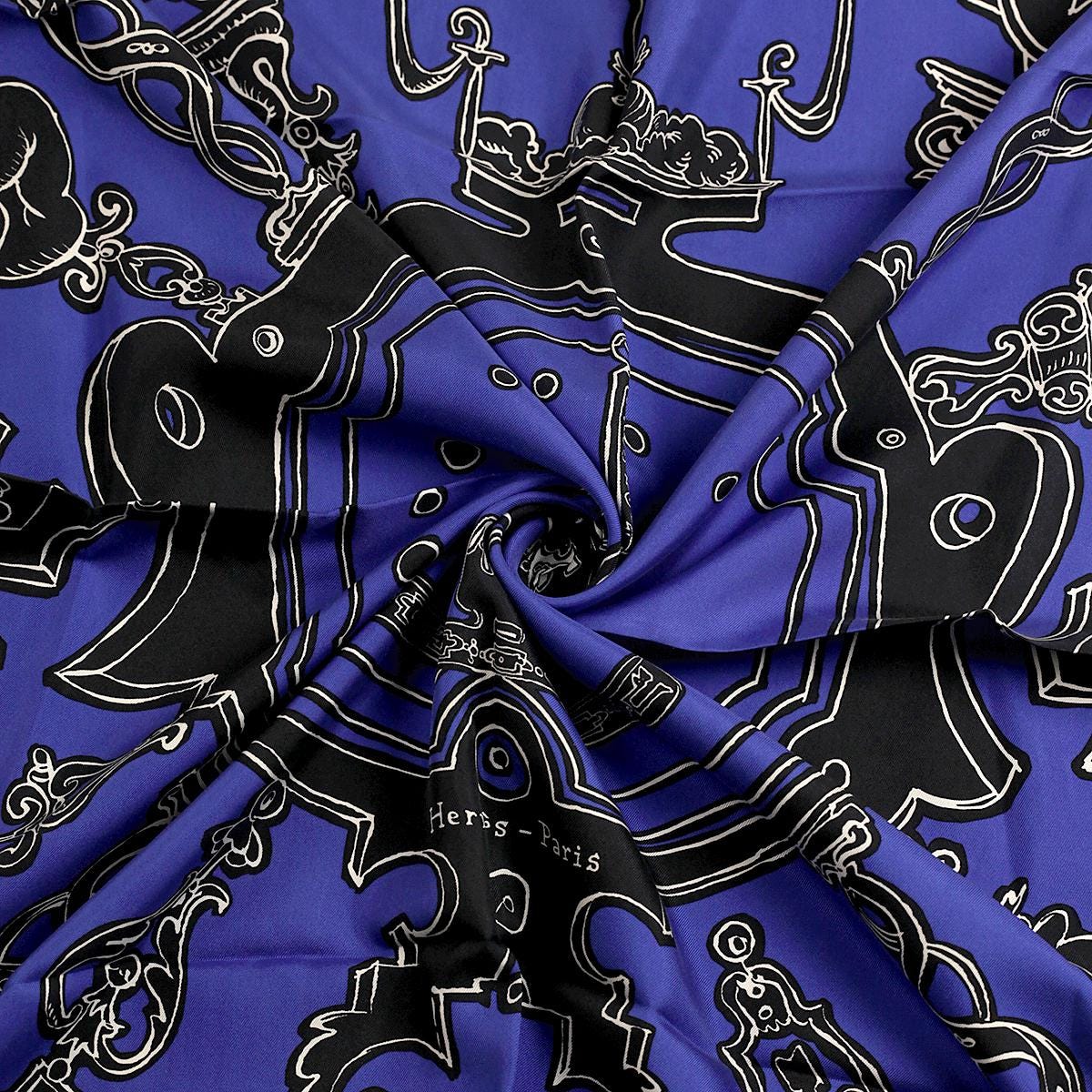 Hermes Scarf "Serio Ludere" by Nicolas Buffe 90cm Silk | Carre Foulard