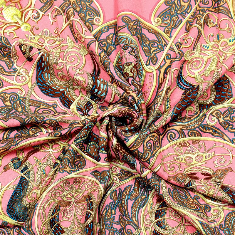 Hermes Scarf "Charmante Animaux" by Annie Faivre 90cm Cashmere Frange | Carre Foulard Rare