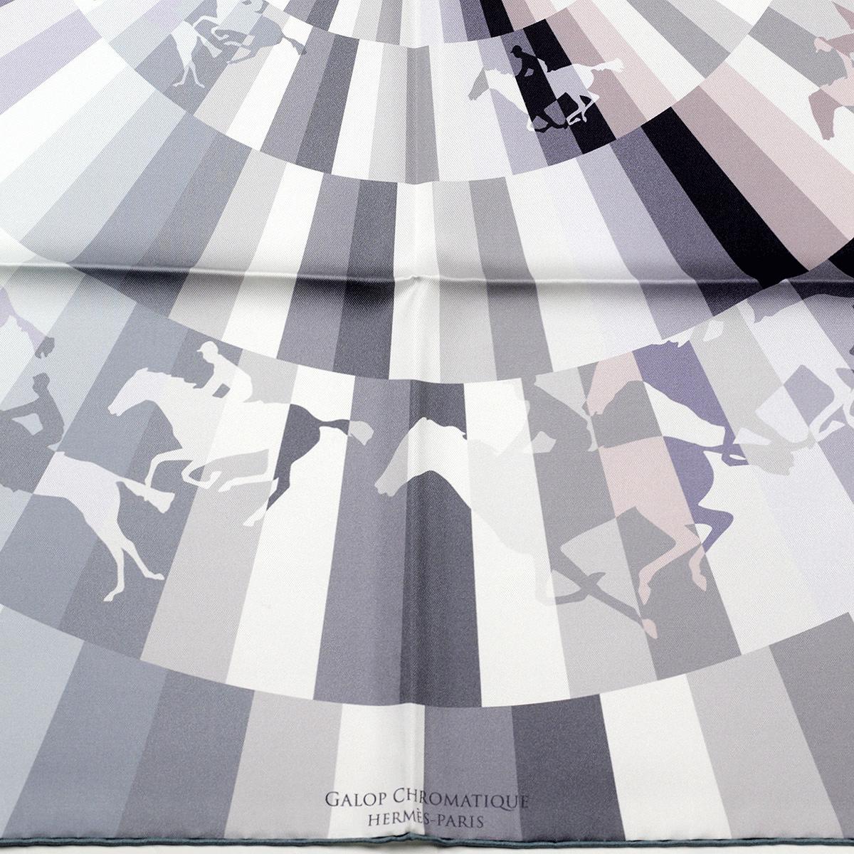 Hermes Scarf "Galop Chromatique" by Benoit Pierre Emery 90cm Silk | Carre Foulard