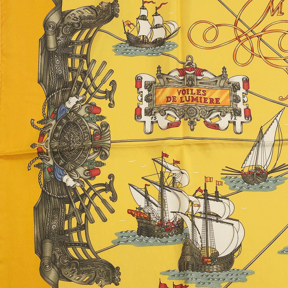 Hermes Scarf "Voiles de Lumiere" by Joachim Metz 90cm Silk | Carre Foulard