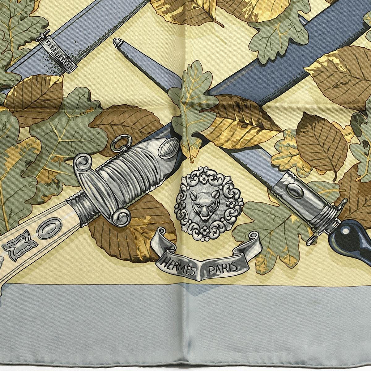 Hermes Scarf "Au Plus Dru" by Vladimir Rybaltchenko Vintage 90cm Silk | Carre Foulard Limited Edition