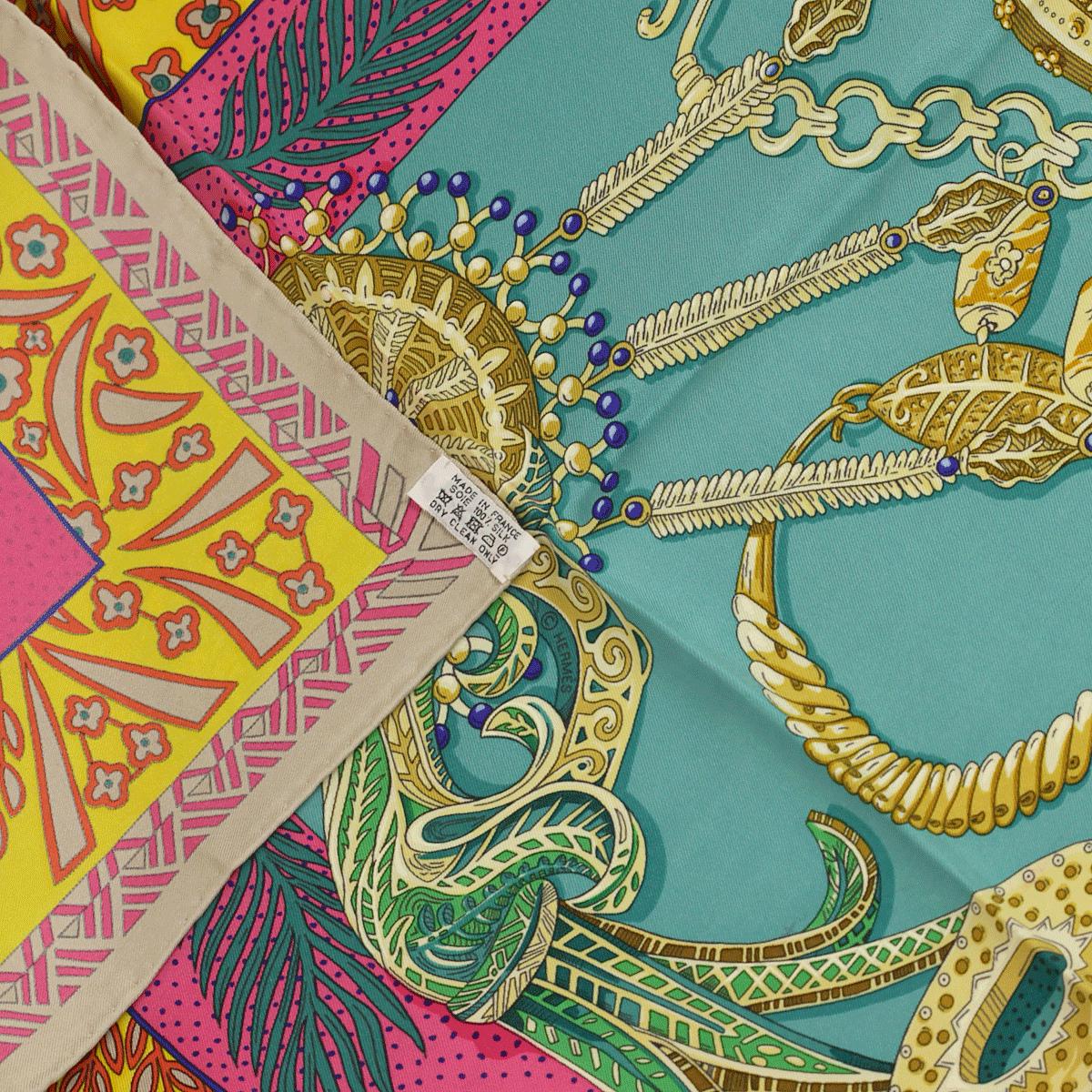 Hermes Scarf "Reine de Palmyre" by Annie Faivre 90cm Silk | Carre Foulard