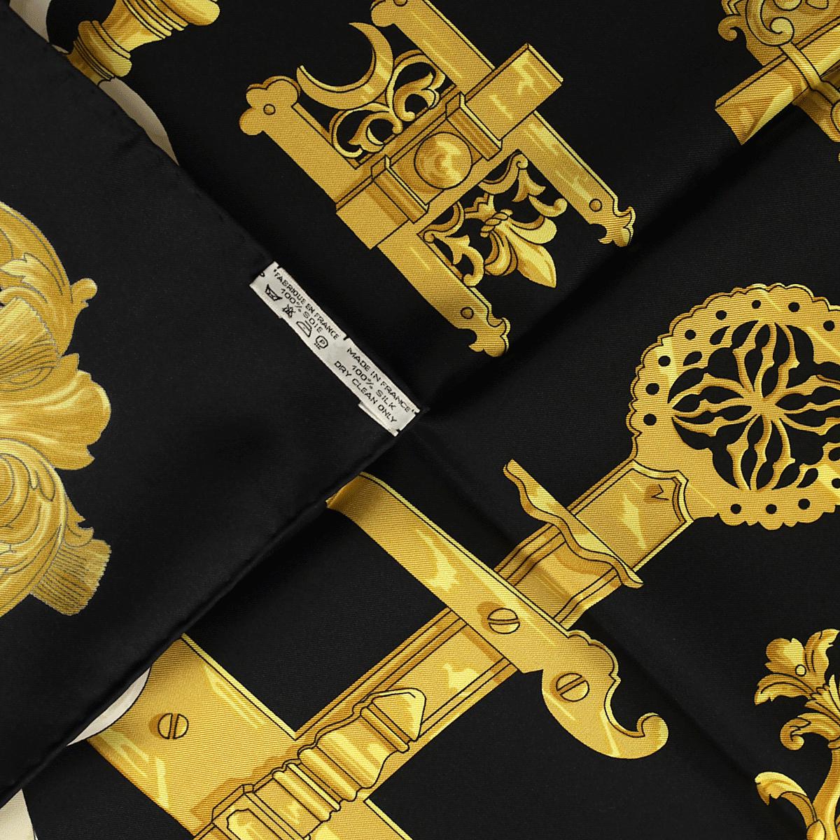 Hermes Scarf "Ferronnerie" by Caty Latham Vintage 90cm Silk | Foulard Carre