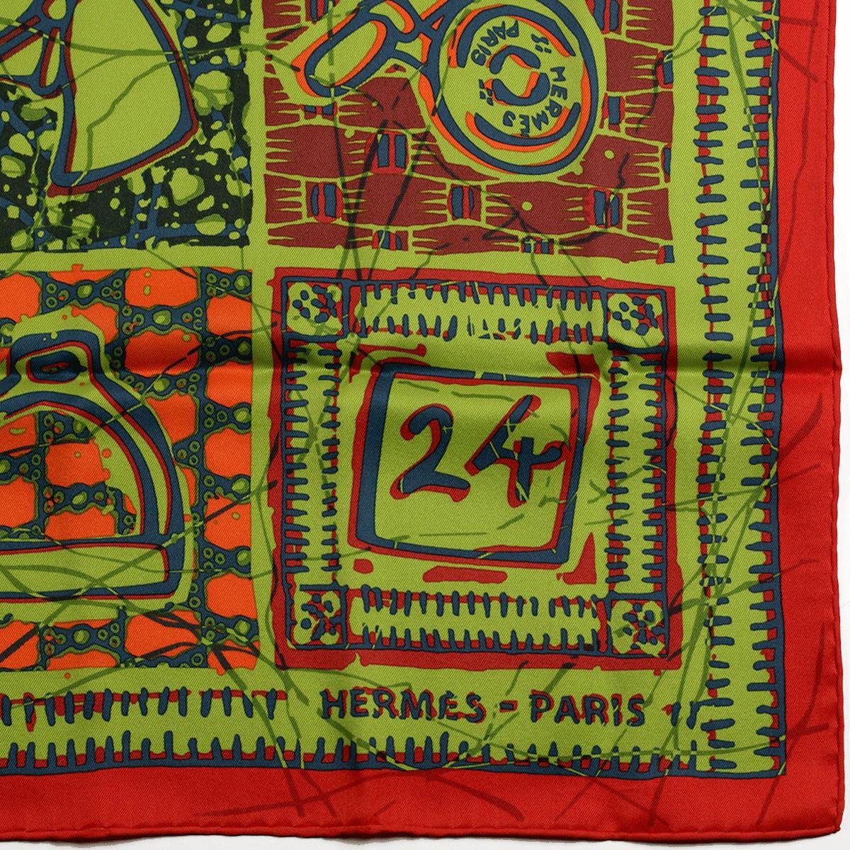 Hermes Scarf "Le Boubou H" by Karen Petrossian 70cm Silk | Foulard Carre