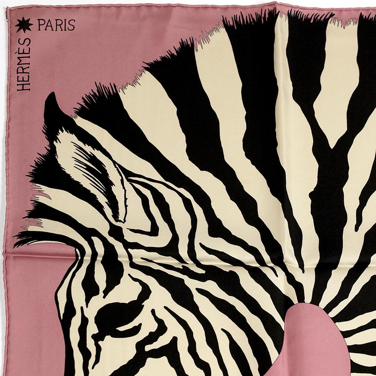 Hermes Scarf "Zebra Pegasus" by Alice Shirley 90cm Silk | Carre Foulard