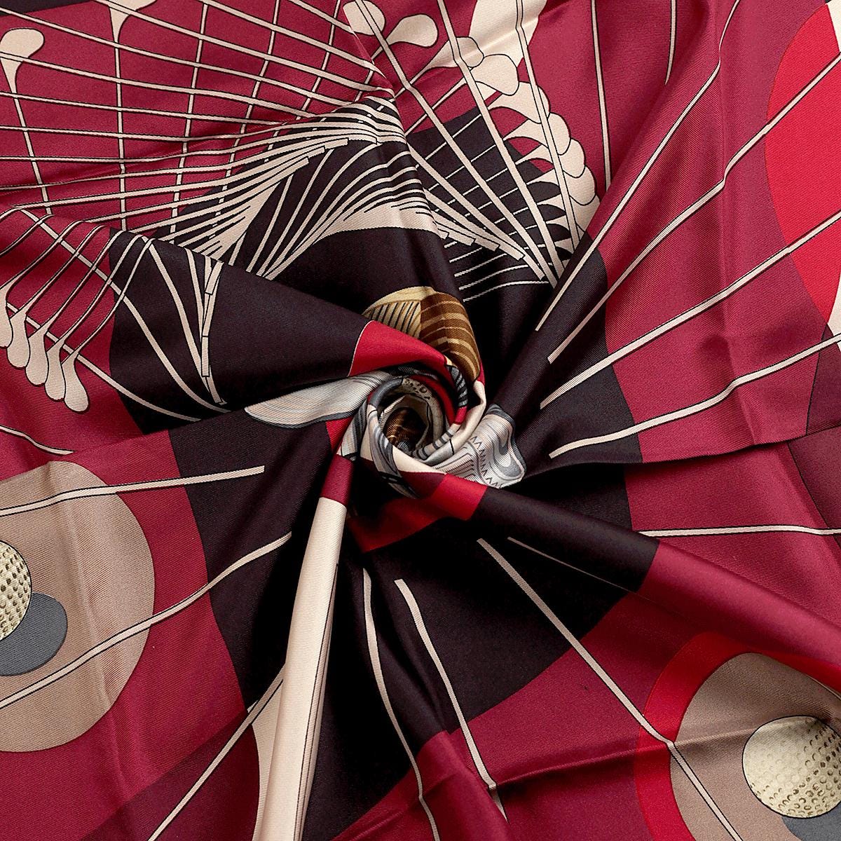 Hermes Scarf "Swing" by Julia Abadie 90cm Silk | Foulard Carre