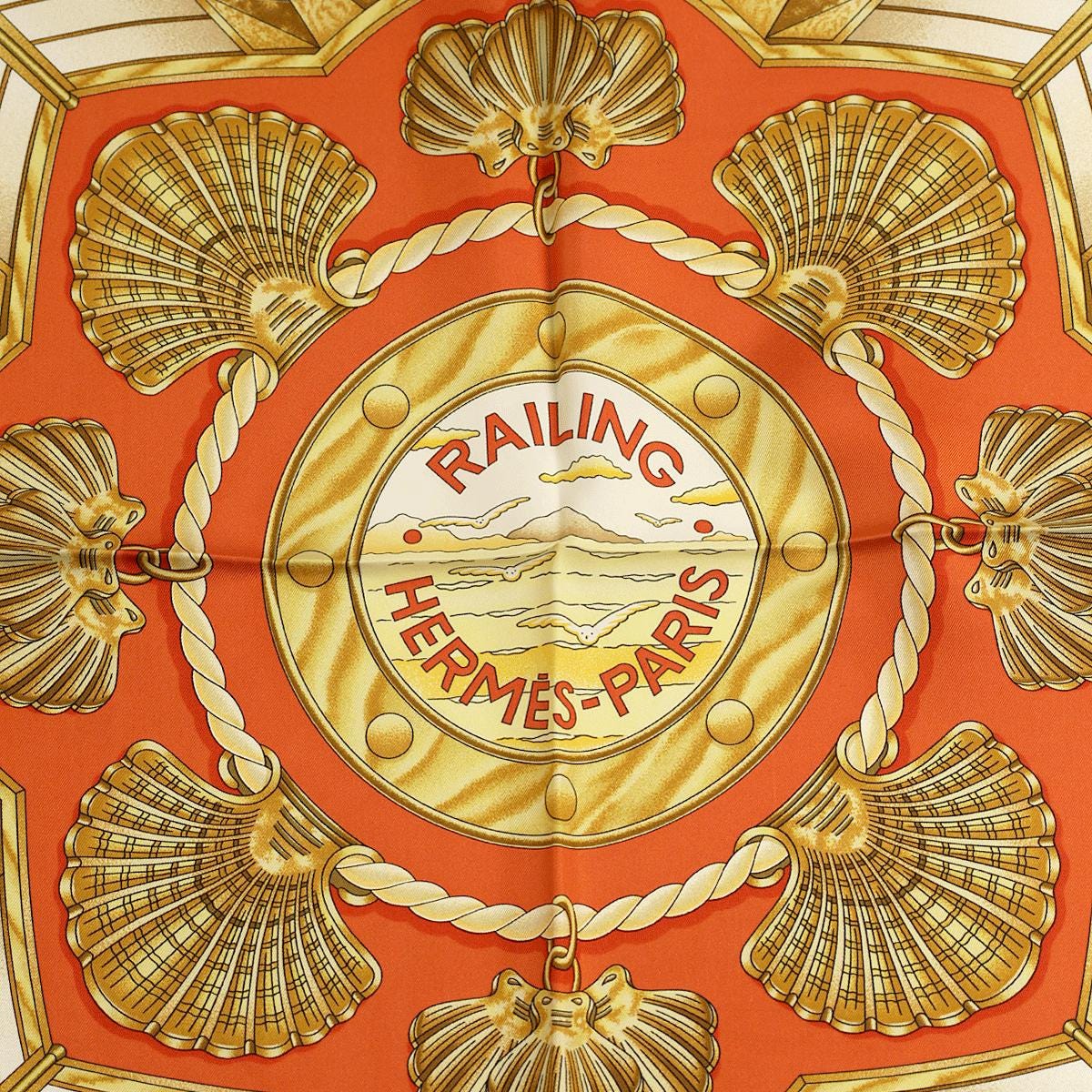 Hermes Scarf "Railing" by Joachim Metz 90cm Silk | Carre Foulard