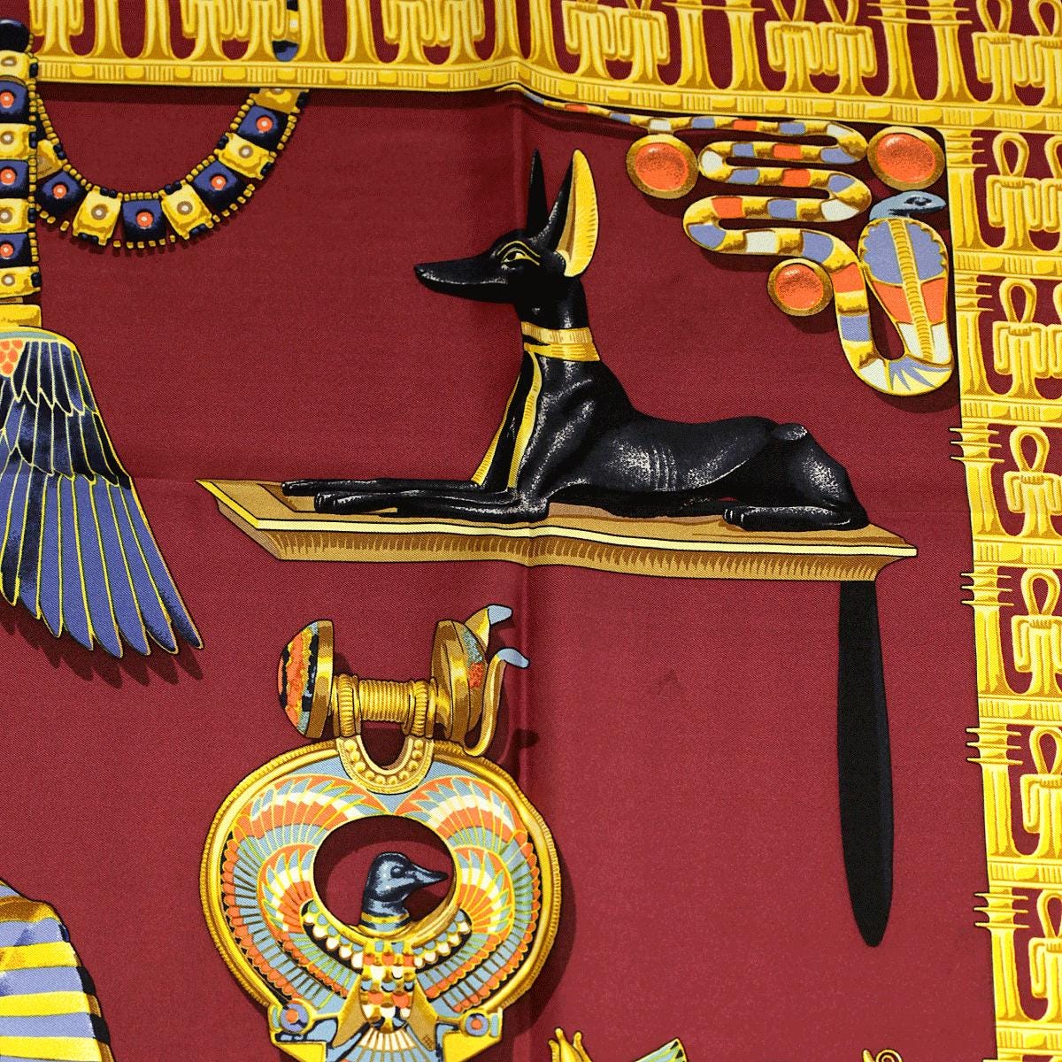 Hermes Scarf "Tutankhamun" by Vladimir Rybaltchenko 90cm Silk | Foulard Carre