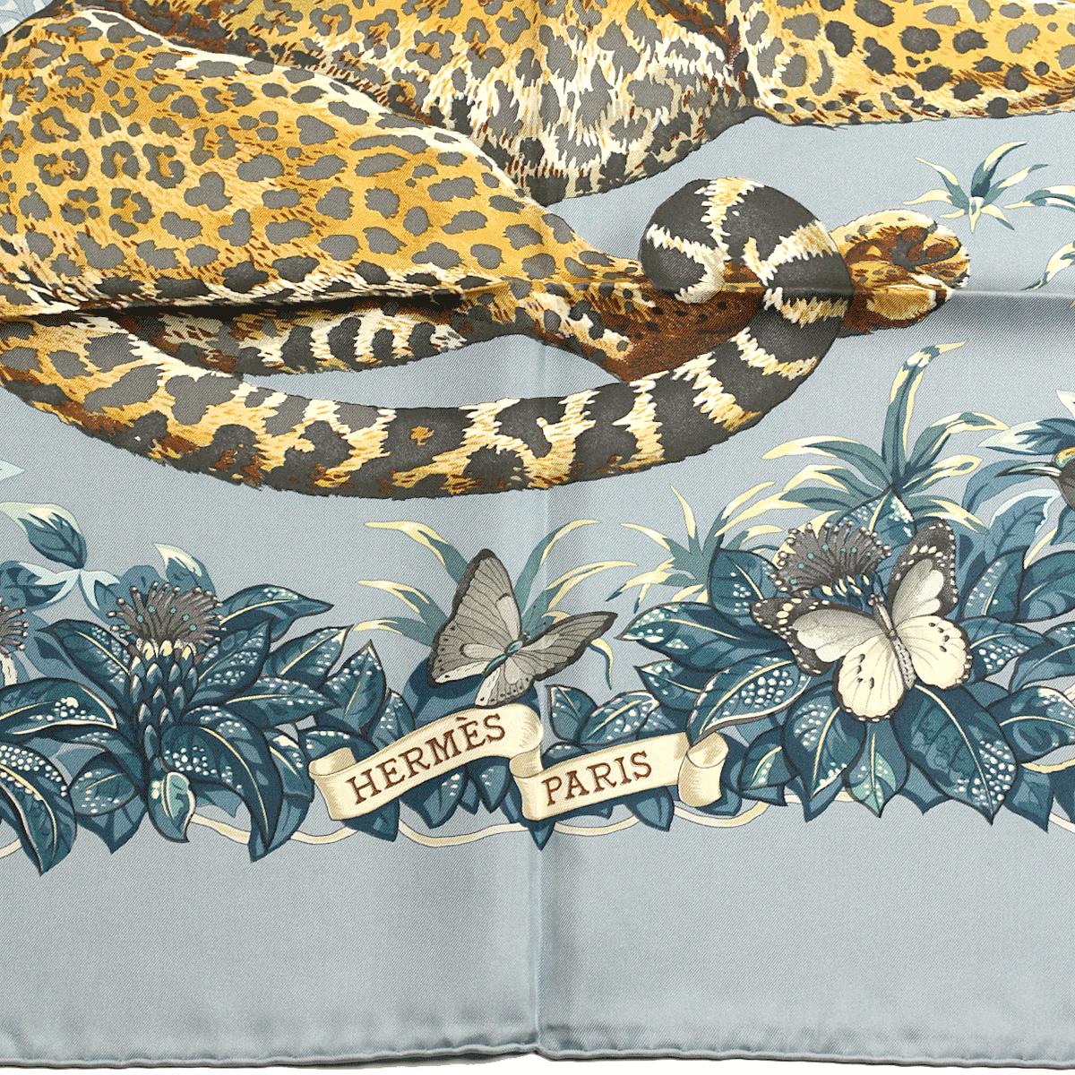 Hermes Scarf "Jungle Love" by Robert Dallet 90cm Silk | Carre Foulard