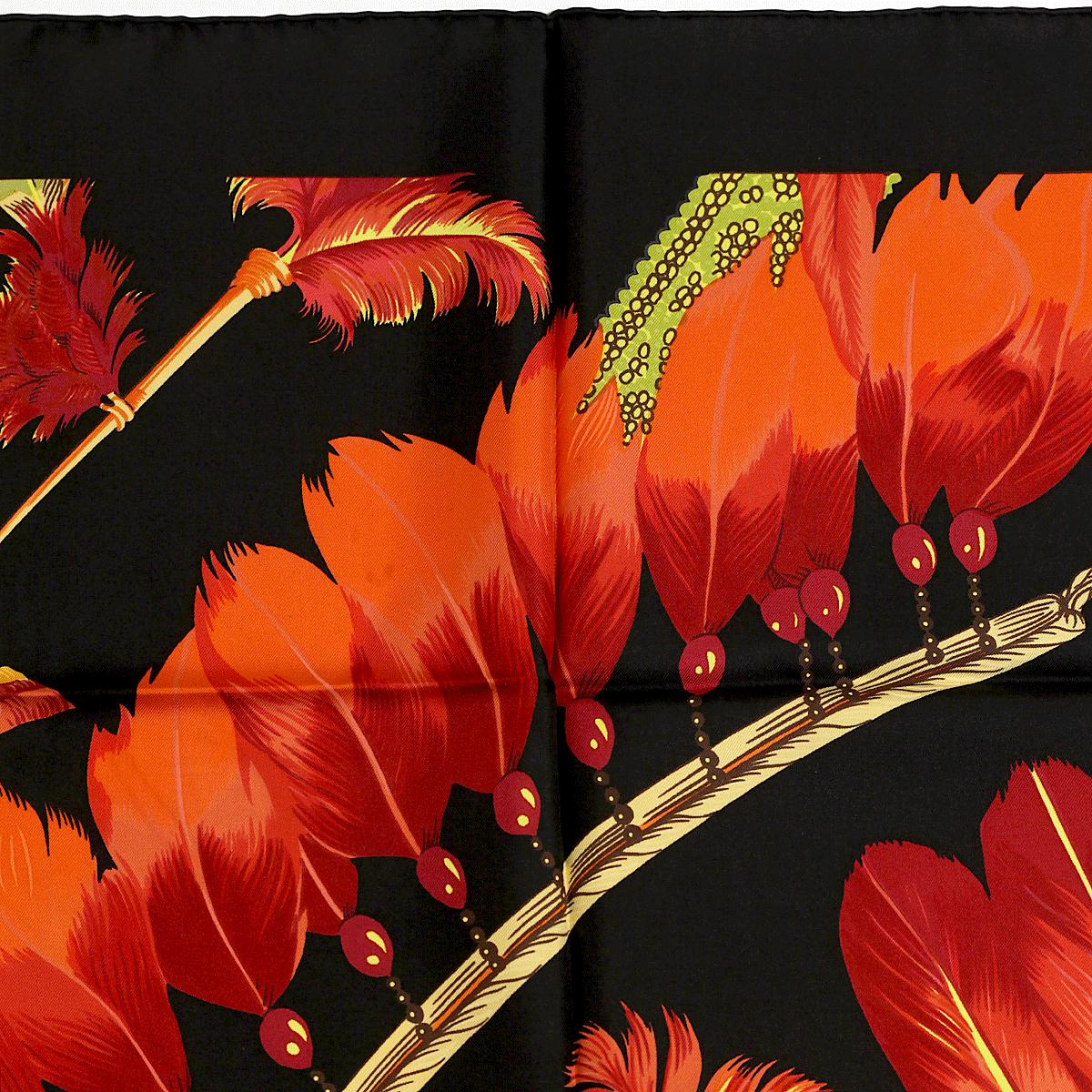 Hermes Scarf "Brazil II" by Laurence Bourthoumieux Vintage 90cm Silk | Carre Foulard