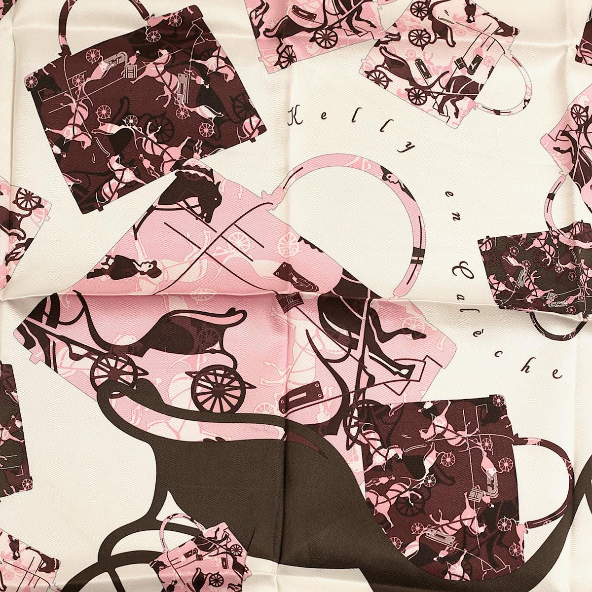 Hermes Scarf 70cm "Kelly en Caleche" by Cyrille Diatkine Silk | Carre Foulard