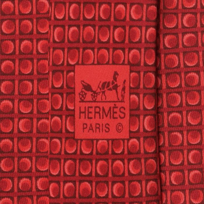 Hermes Men's Silk Tie Geometric Pattern 5333 | Necktie Cravate