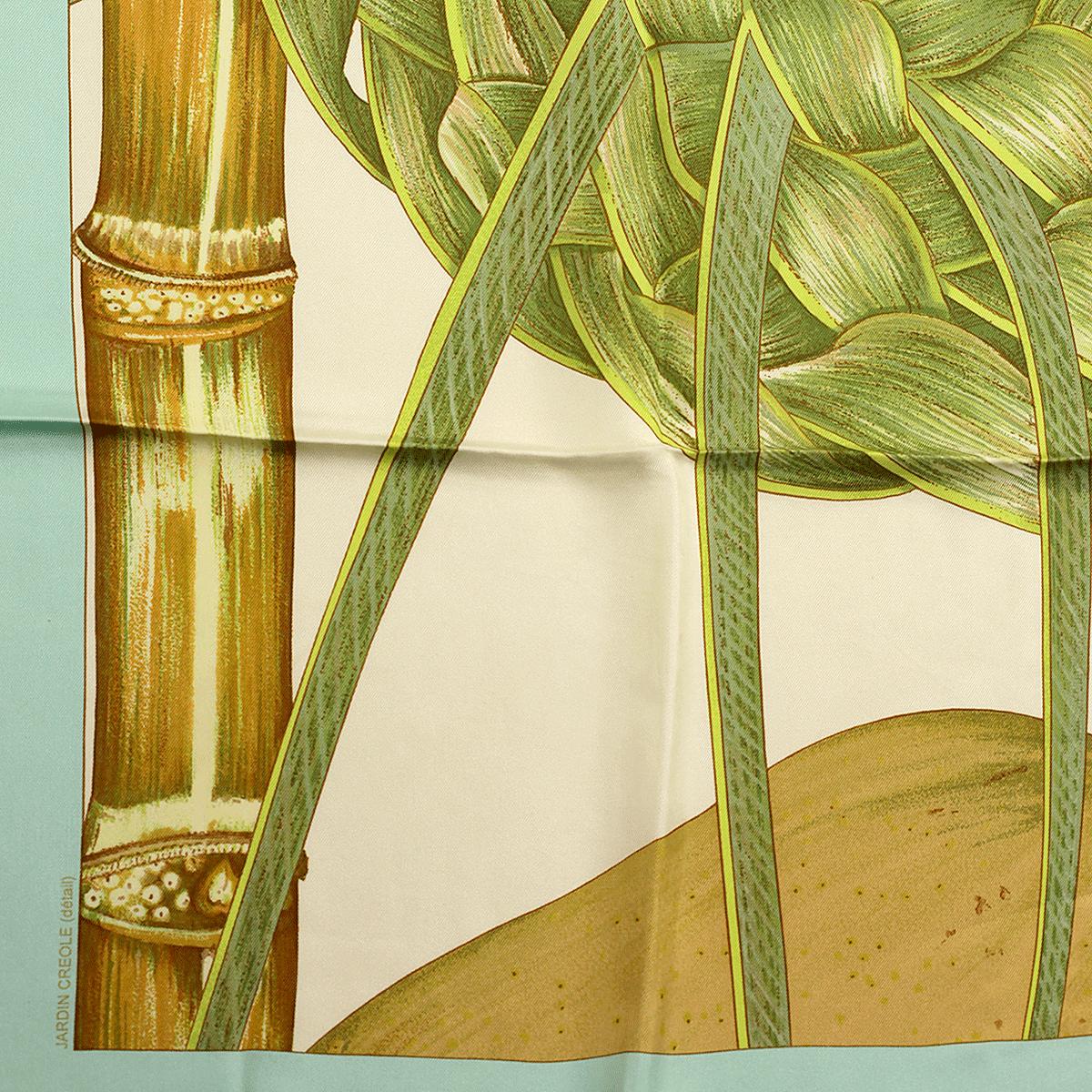 Hermes Scarf "Jardin Creole" by Valerie Dawlat Dumoulin Vintage 90cm Silk | Carre Foulard