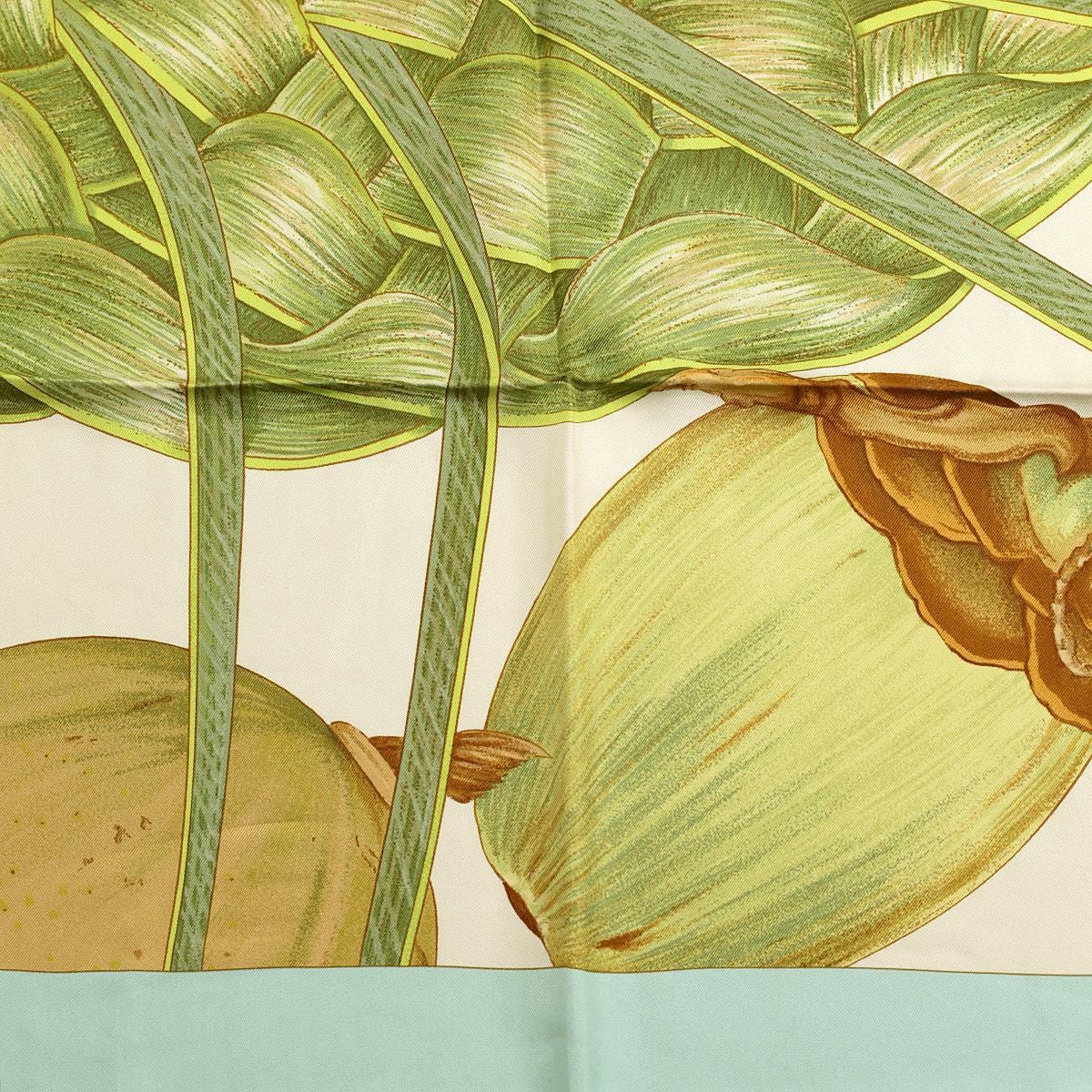 Hermes Scarf "Jardin Creole" by Valerie Dawlat Dumoulin Vintage 90cm Silk | Carre Foulard
