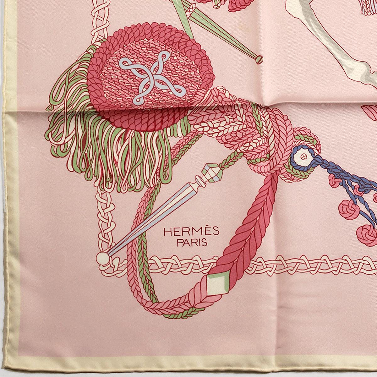 Hermes Scarf "La Timbalier" by Francoise Heron 90cm Silk | Carre Foulard